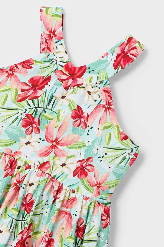 Κοριτσίστικα Παιδικό βαμβακερό φόρεμα Mayoral 3938.6M.Mini.PPYA τιρκουάζ