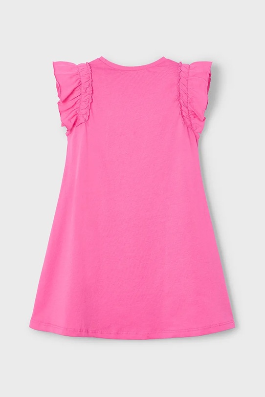 Mayoral sukienka bawełniana dziecięca 3940.6P.Mini.PPYA różowy SS25