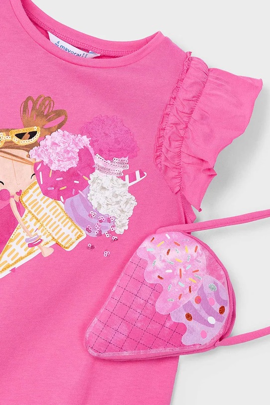 Dziewczynka Mayoral sukienka bawełniana dziecięca 3940.6P.Mini.PPYA różowy