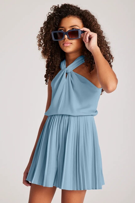 Детский комбинезон Mayoral на бретелях голубой 6863.8A.Junior.PPYA