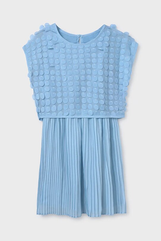 Mayoral sukienka dziecięca aplikacja niebieski 6978.8B.Junior.PPYA