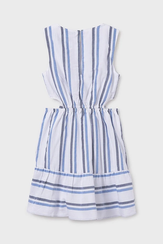 DÍVKA Dětské bavlněné šaty Mayoral 6982.8F.Junior.PPYA modrá