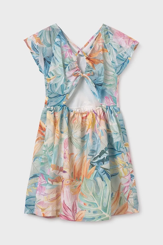 DÍVKA Dívčí šaty Mayoral 6991.8E.Junior.PPYA tyrkysová