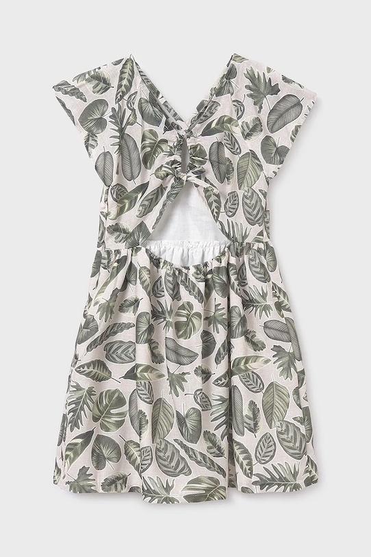 Dziewczynka Mayoral sukienka dziecięca 6991.8E.Junior.PPYA zielony