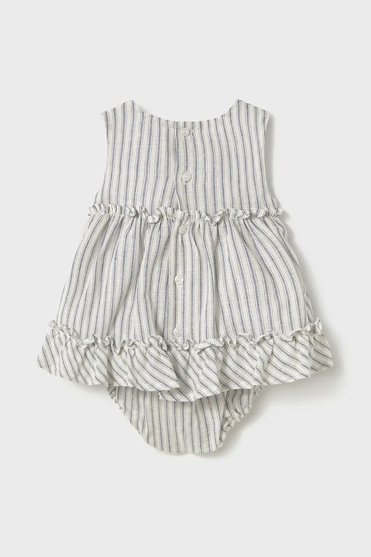 Дитяча сукня з домішкою льону Mayoral Newborn 1844.1D.Newborn.PPYH бежевий SS25