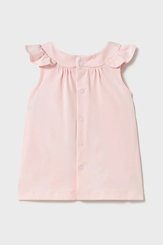 Детское хлопковое платье Mayoral Newborn 1852.2G.Newborn.PPYH розовый SS25