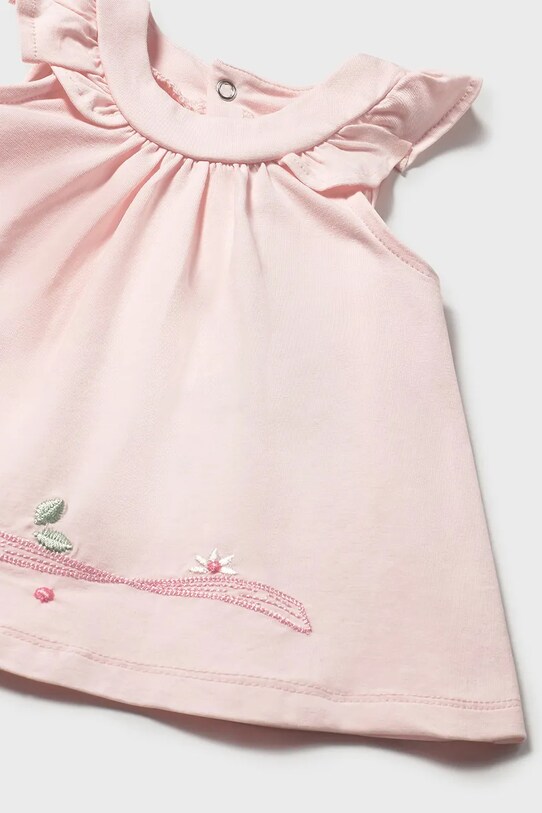 Девочка Детское хлопковое платье Mayoral Newborn 1852.2G.Newborn.PPYH розовый