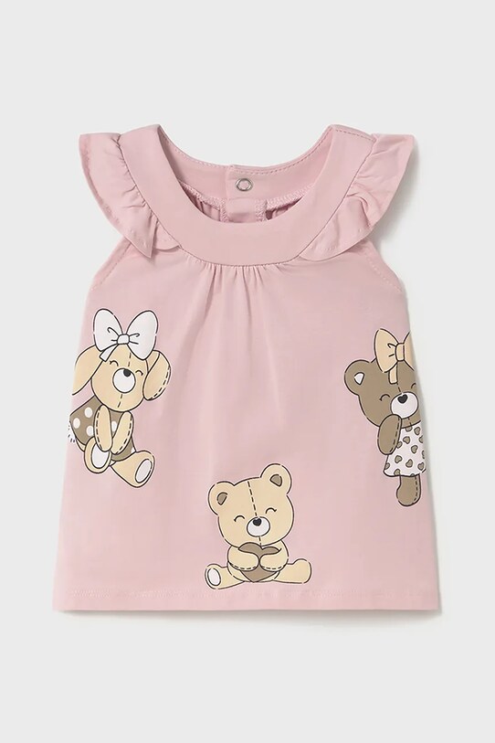 Дитяча бавовняна сукня Mayoral Newborn бавовна рожевий 1852.2G.Newborn.PPYH