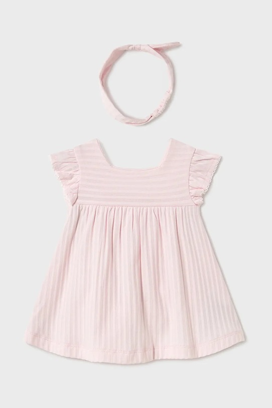 Mayoral Newborn sukienka bawełniana niemowlęca 1866.2M.Newborn.PPYH różowy SS25
