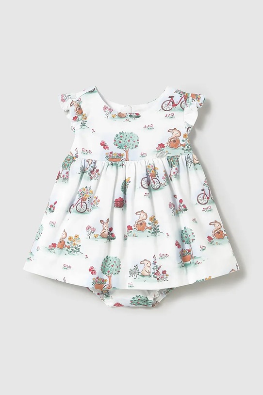 Βρεφικό βαμβακερό φόρεμα Mayoral Newborn βαμβάκι λευκό 1869.2P.Newborn.PPYH