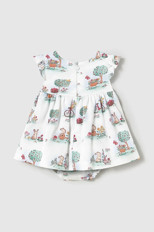 Βρεφικό βαμβακερό φόρεμα Mayoral Newborn 1869.2P.Newborn.PPYH λευκό SS25