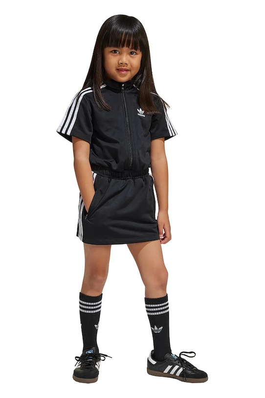 adidas Originals sukienka dziecięca aplikacja czarny JD5823