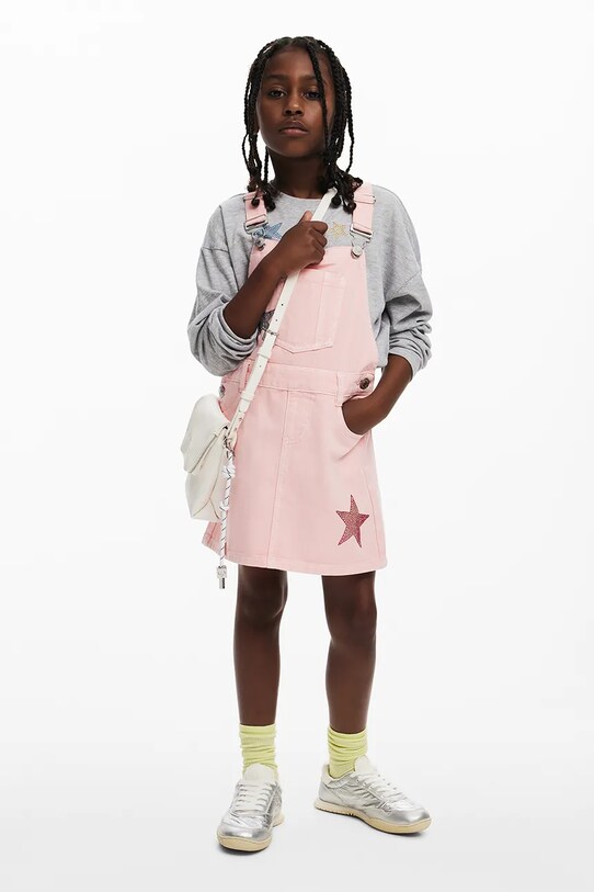 Дитяча джинсова сукня Desigual mini рожевий 25SGVD01