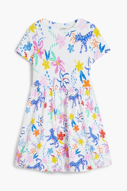 Desigual gyerek ruha rövid fehér 25SGVK03