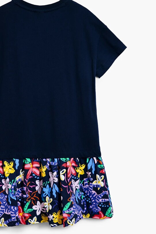 Хлопковое детское платье Desigual тёмно-синий 25SGVK04