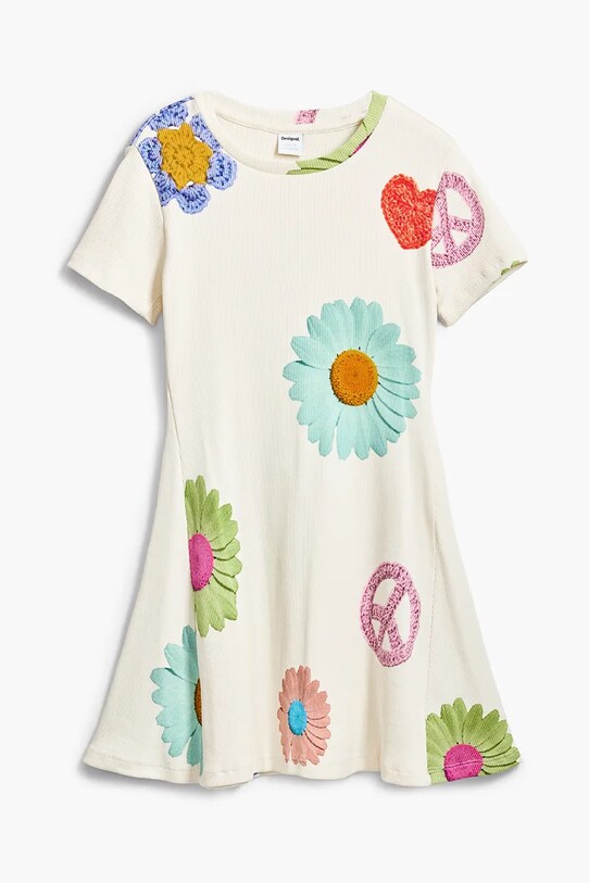 Desigual gyerek ruha 25SGVK20 bézs SS25