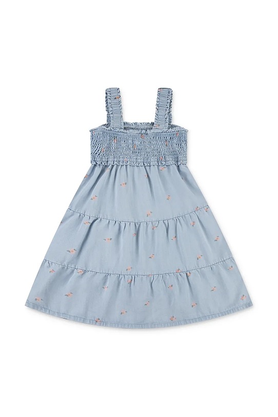 Levi's rochie fete BABY DOLL SMOCKED DRESS 3EM227 albastru SS25