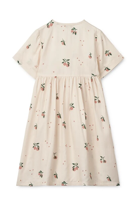 Fete Liewood rochie fete Cleo Printed Shortsleeve Viscose Dress LW19802 bej
