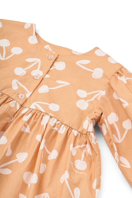 Liewood sukienka bawełniana dziecięca Ariana Printed Dress pomarańczowy LW19806