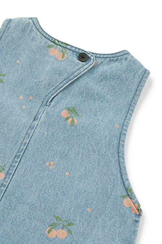 Dievča Dievčenské rifľové šaty Liewood Angelica Printed Denim Dress LW19896 modrá
