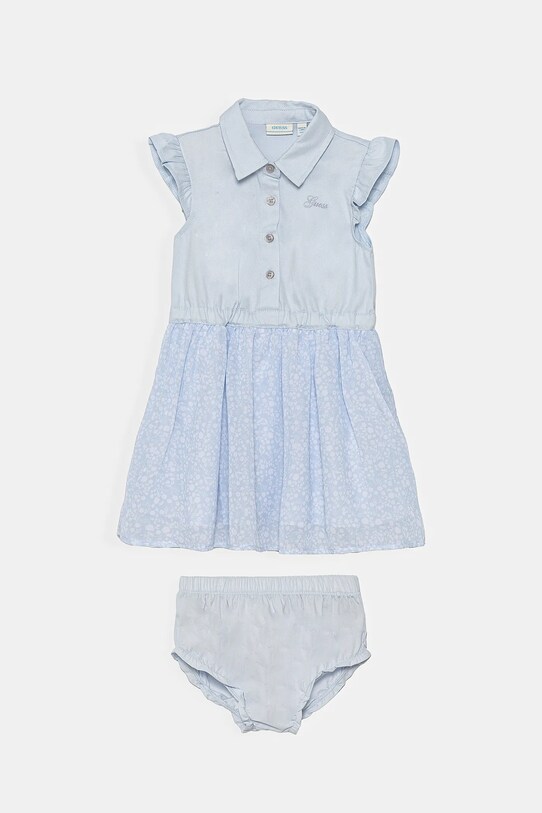 Сукня для немовлят Guess візерунок блакитний A5GK01.WG5P0.PPYA