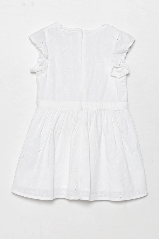 Pamučna haljina za bebe Guess A5GK04.WH710.PPYA bijela SS25