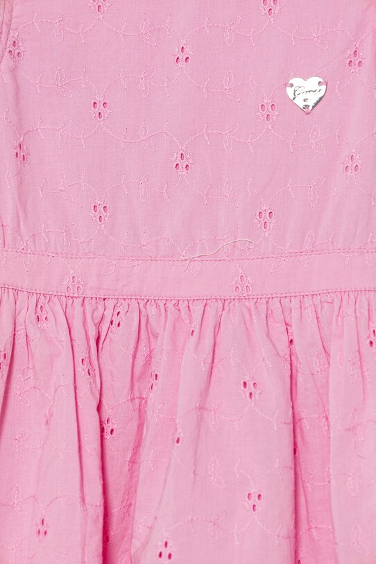 Fete Guess rochie din bumbac pentru bebeluși A5GK04.WH710.PPYA roz