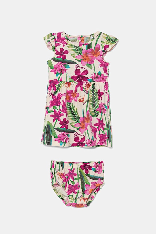 Φόρεμα μωρού Guess στρογγυλό ροζ A5GK08.K6YW4.PPYA