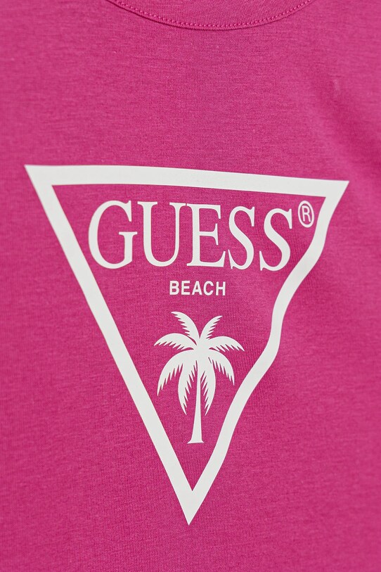 Fete Guess rochie din bumbac pentru copii J4GK35.JA914.PPYA roz