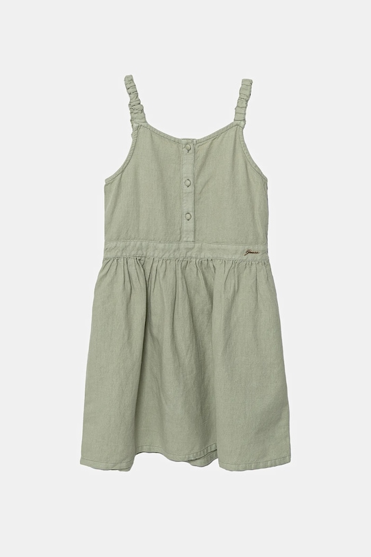 Guess gyerek ruha vászonkeverékből gombolós zöld J5GK27.WG5G0.PPYA
