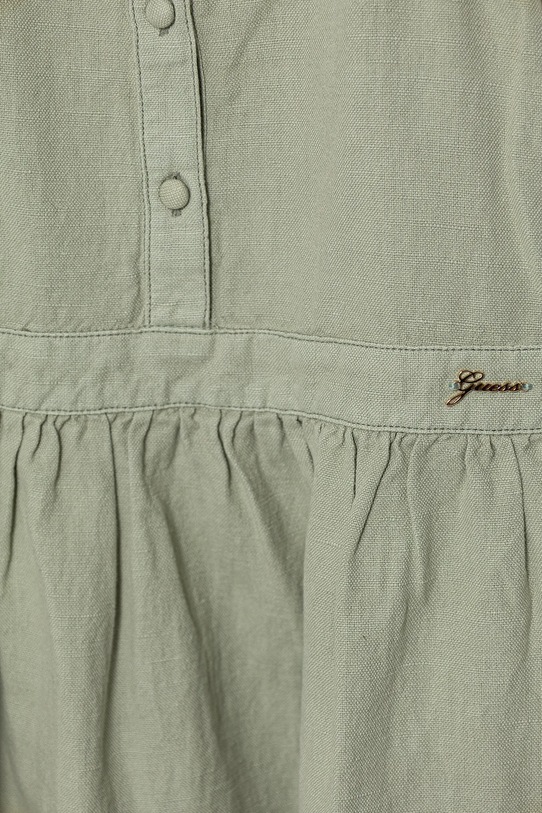 Lány Guess gyerek ruha vászonkeverékből J5GK27.WG5G0.PPYA zöld