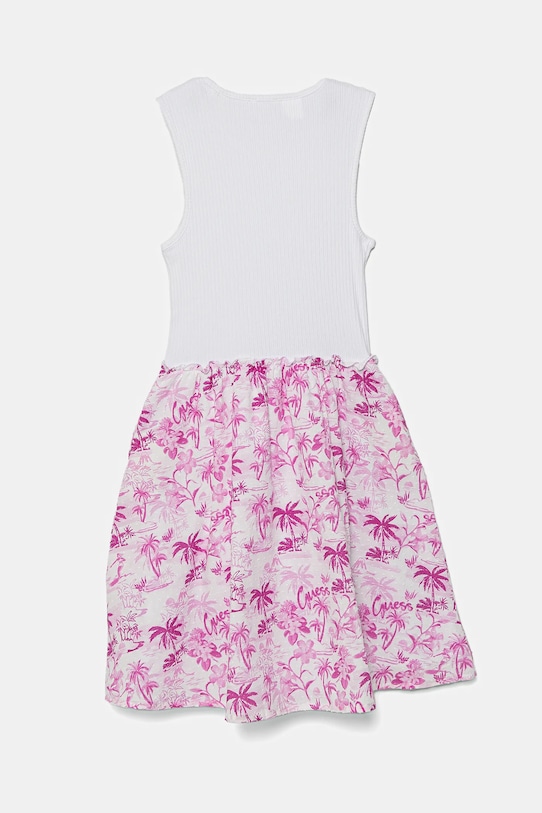 Dětské bavlněné šaty Guess J5GK29.KCSQ4.PPYA růžová SS25