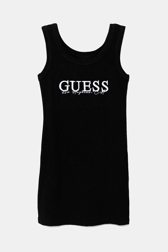 Dievčenské šaty Guess s elastanom čierna J5GK39.K8RT2.PPYA