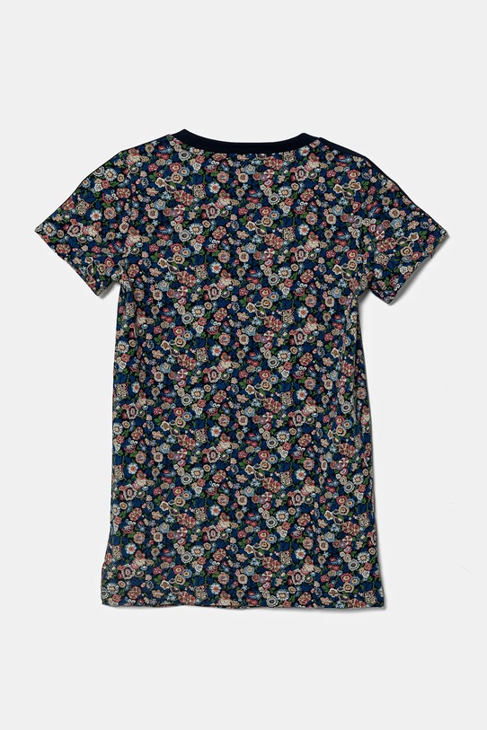 Djevojčice Dječja pamučna haljina adidas Originals JD0486 mornarsko plava