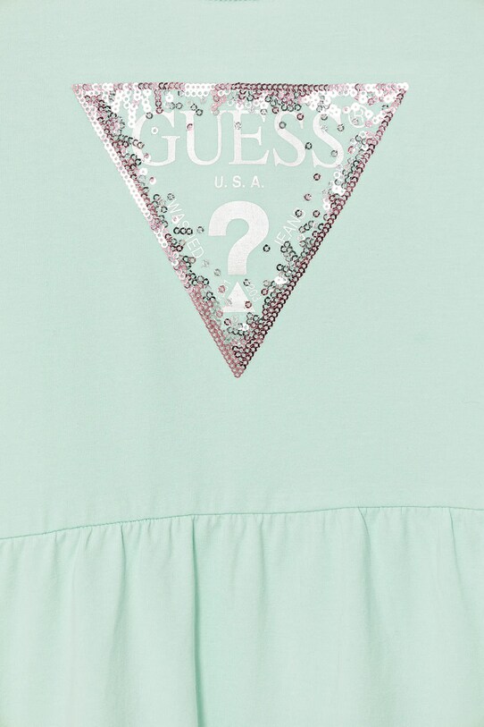 Dievča Dievčenské šaty Guess K5GK22.K6YW4.PPYA tyrkysová