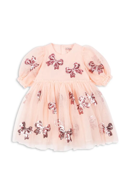 Konges Sløjd sukienka dziecięca YVONNE SLEEVE DRESS KS102439 różowy SS25