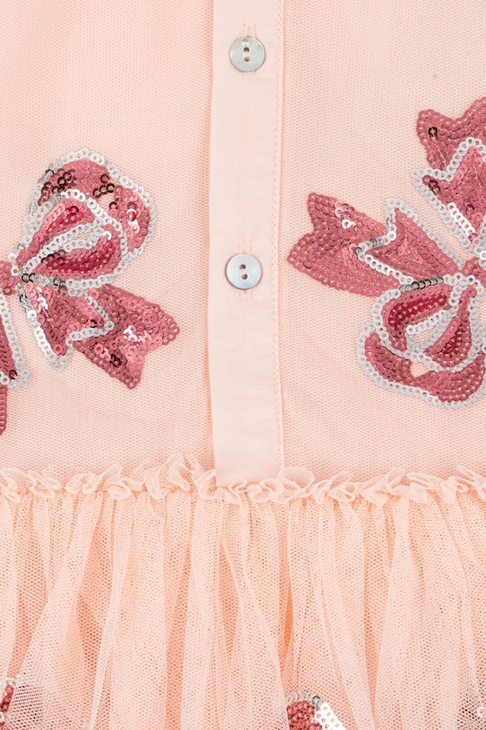 Konges Sløjd rochie fete YVONNE SLEEVE DRESS roz KS102439