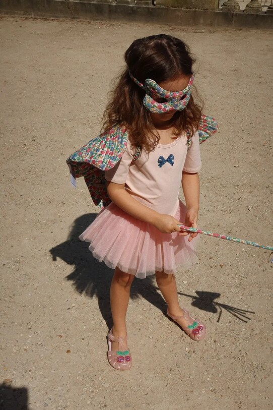 Konges Sløjd sukienka dziecięca BALLERINA DRESS tkanina różowy KS102647