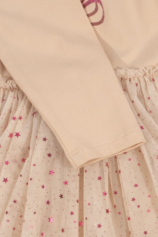 Konges Sløjd sukienka dziecięca FAIRY BALLERINA DRESS beżowy KS102721