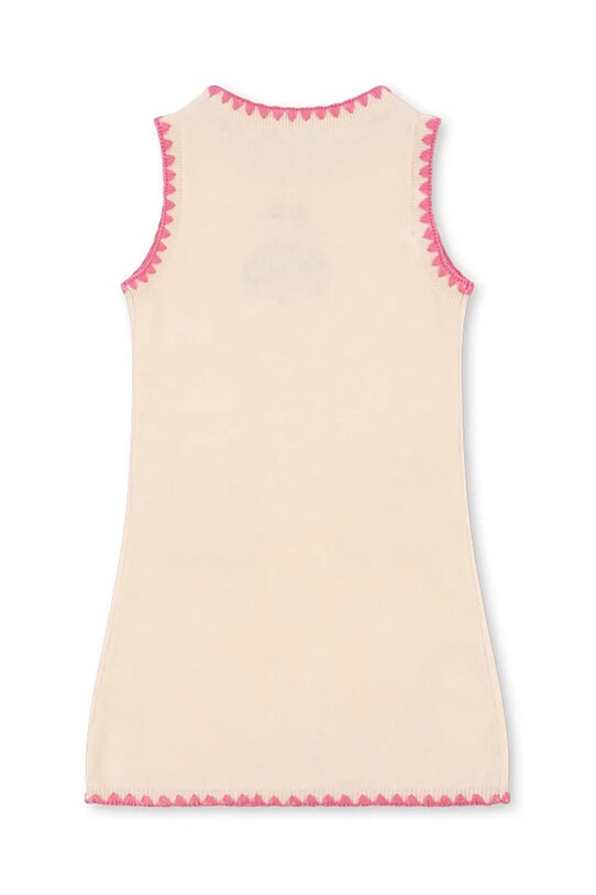 Konges Sløjd gyerek gyapjú ruha COLLETTE KNIT DRESS KS102822 bézs SS25
