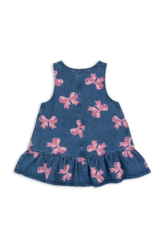 Fete Konges Sløjd rochie din bumbac pentru copii MAGOT DRESS GOTS KS102921 albastru