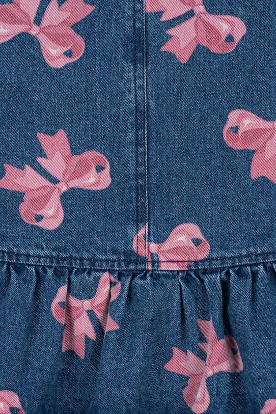 Konges Sløjd rochie din bumbac pentru copii MAGOT DRESS GOTS KS102921 albastru