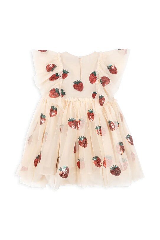 Παιδικό φόρεμα Konges Sløjd YVONNE FRILL DRESS KS102288 ροζ SS25