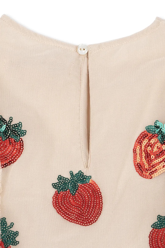 Dievča Dievčenské šaty Konges Sløjd YVONNE FRILL DRESS KS102288 ružová
