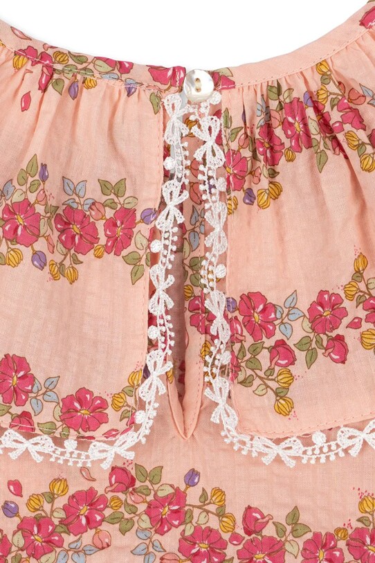 Konges Sløjd sukienka bawełniana dziecięca BELLA FRILL DRESS GOTS KS102294 różowy