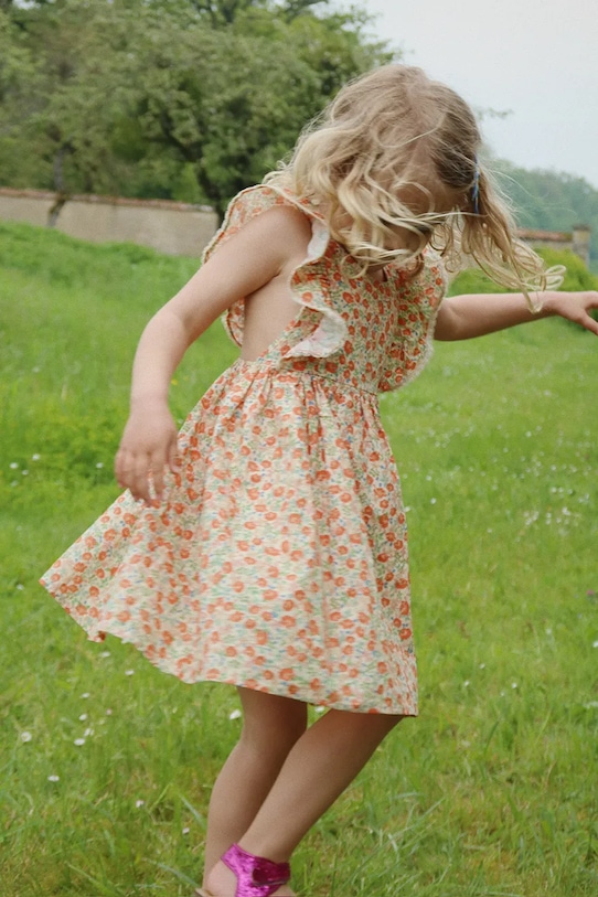 Παιδικό βαμβακερό φόρεμα Konges Sløjd VERBENA DRESS GOTS KS102296