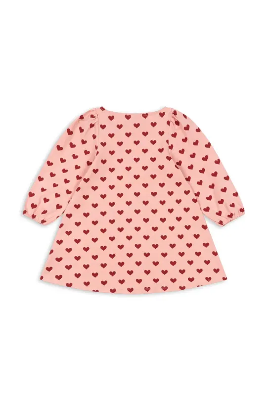 Konges Sløjd vestito di cotone bambina DREY DRESS GOTS KS102566 rosa SS25