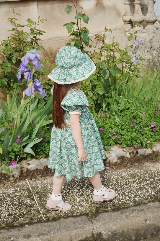 Konges Sløjd rochie din bumbac pentru copii COEUR LACE DRESS GOTS KS102650