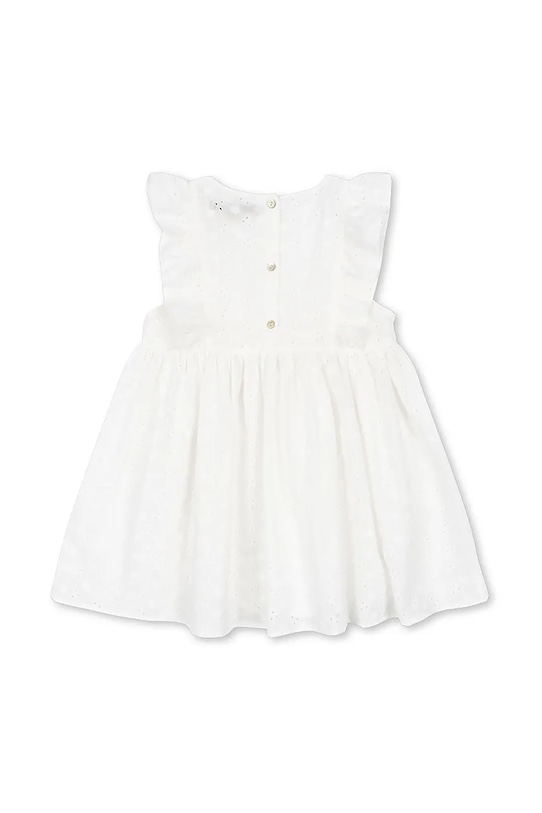 Dziewczynka Konges Sløjd sukienka bawełniana dziecięca LACEY DRESS KS102284 biały