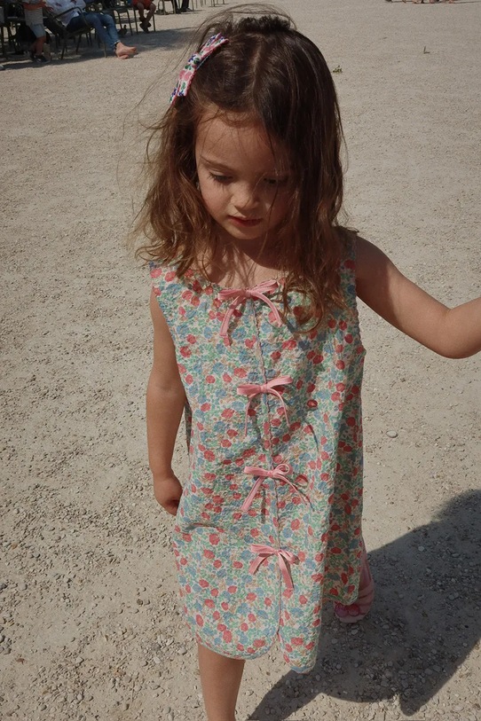 Дитяча сукня Konges Sløjd ELIN BOW DRESS GOTS mini бірюзовий KS102434